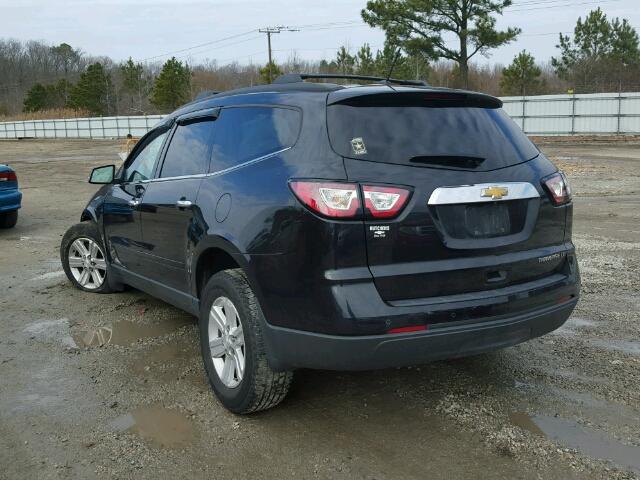 1GNKRHKD1EJ224822 - 2014 CHEVROLET TRAVERSE L BLACK photo 3