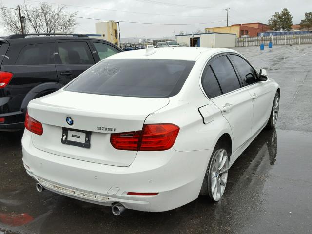 WBA3A9C50EF479737 - 2014 BMW 335 I WHITE photo 4