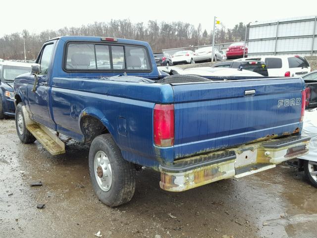 2FTHF26H4RCA44163 - 1994 FORD F250 BLUE photo 3