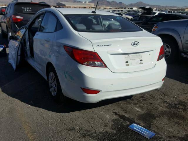 KMHCT4AE6FU884898 - 2015 HYUNDAI ACCENT GLS WHITE photo 3