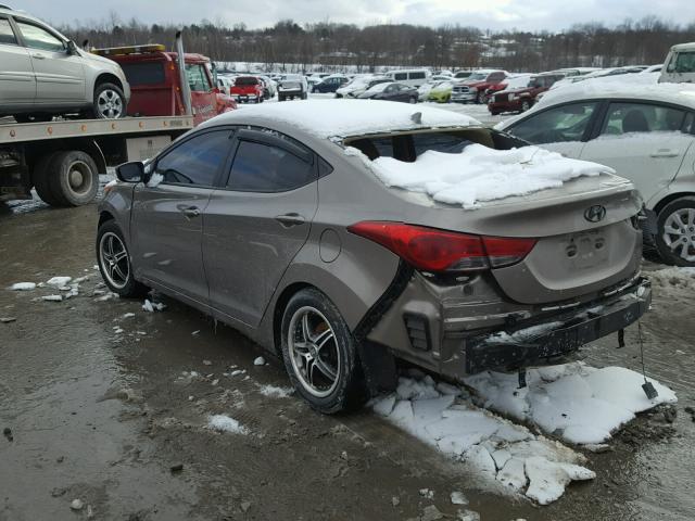 5NPDH4AE0CH096926 - 2012 HYUNDAI ELANTRA GL TAN photo 3