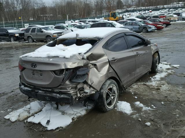 5NPDH4AE0CH096926 - 2012 HYUNDAI ELANTRA GL TAN photo 4