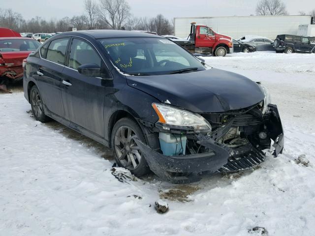 3N1AB7AP5EY254273 - 2014 NISSAN SENTRA S BLACK photo 1