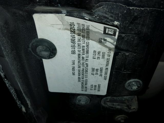 1G1ZS51F06F191189 - 2006 CHEVROLET MALIBU LS 蓝色 照片 10