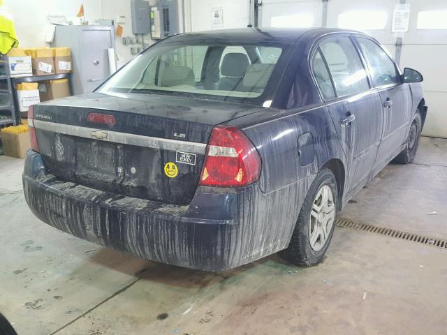 1G1ZS51F06F191189 - 2006 CHEVROLET MALIBU LS 蓝色 照片 4