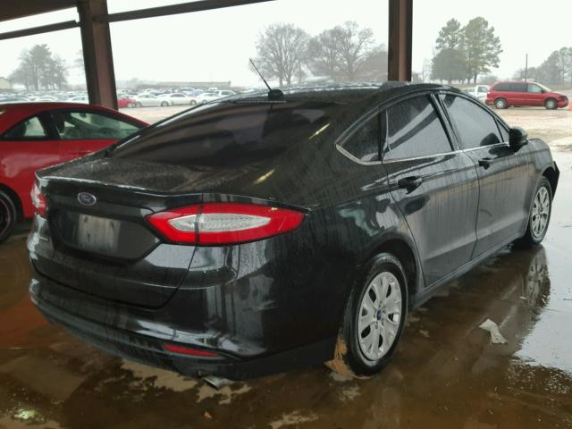 1FA6P0G79E5360702 - 2014 FORD FUSION S BLACK photo 4