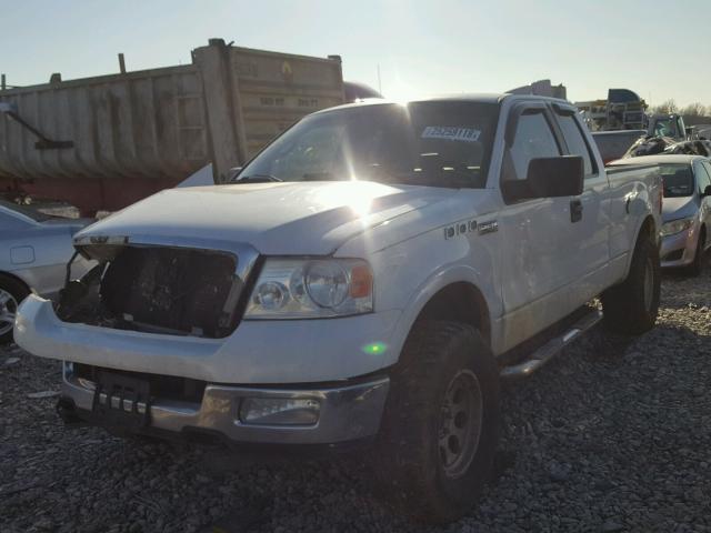 1FTPX14515FA70553 - 2005 FORD F150 WHITE photo 2