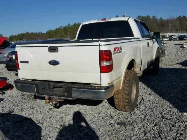 1FTPX14515FA70553 - 2005 FORD F150 WHITE photo 4