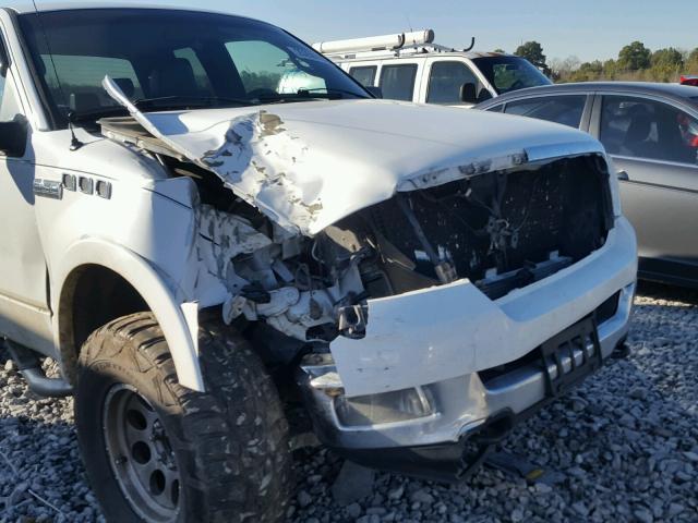 1FTPX14515FA70553 - 2005 FORD F150 WHITE photo 9