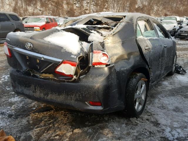 2T1BU4EE8DC993588 - 2013 TOYOTA COROLLA BA GRAY photo 4