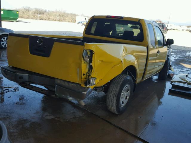 1N6BD0CT8CC483191 - 2012 NISSAN FRONTIER S YELLOW photo 4