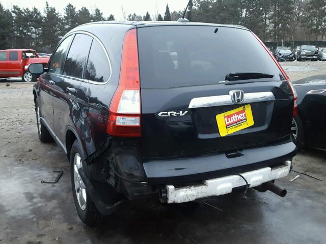 JHLRE48707C107868 - 2007 HONDA CR-V EXL BLACK photo 3