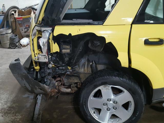 5GZCZ63BX3S802694 - 2003 SATURN VUE YELLOW photo 9