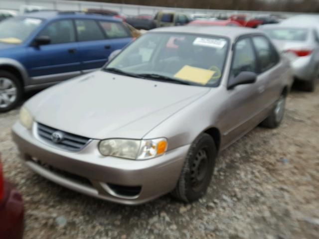 2T1BR12E11C438921 - 2001 TOYOTA COROLLA TAN photo 2