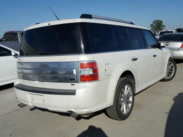 2FMHK6D84DBD08207 - 2013 FORD FLEX LIMIT WHITE photo 4