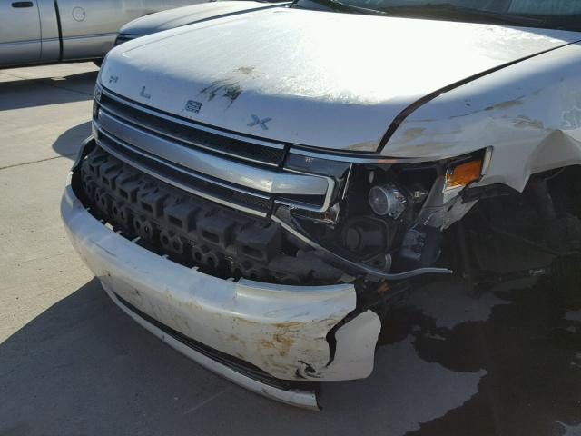 2FMHK6D84DBD08207 - 2013 FORD FLEX LIMIT WHITE photo 9