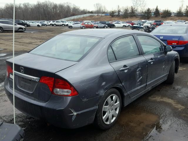 2HGFA1F56AH565433 - 2010 HONDA CIVIC LX GRAY photo 4