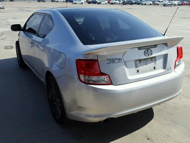 JTKJF5C74B3021503 - 2011 TOYOTA SCION TC SILVER photo 3