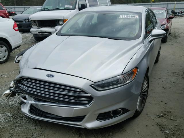 3FA6P0K97GR400493 - 2016 FORD FUSION TIT SILVER photo 2