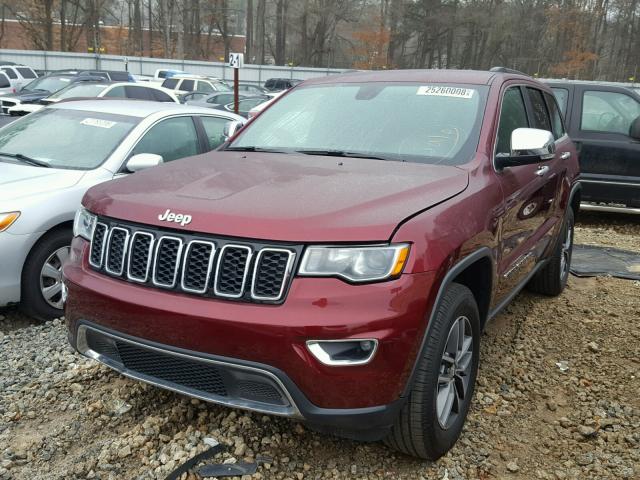 1C4RJEBG8HC793649 - 2017 JEEP GRAND CHER RED photo 2