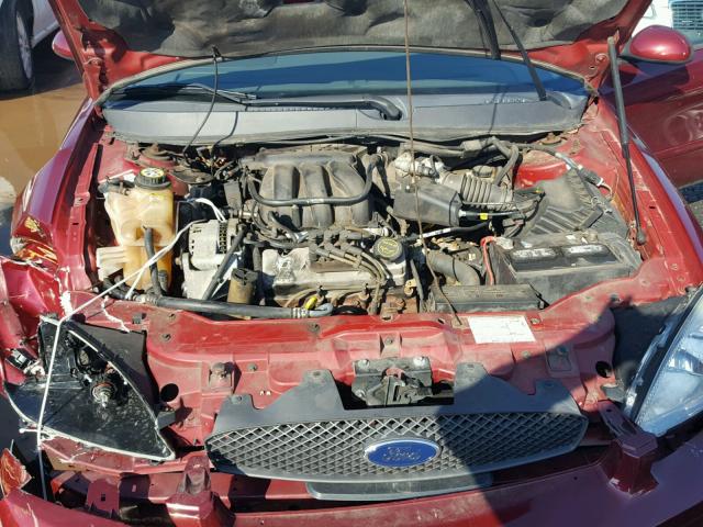 1FAFP53U04A100347 - 2004 FORD TAURUS SE BURGUNDY photo 7