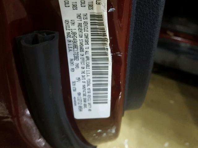 1J8HG48K08C172382 - 2008 JEEP COMMANDER ნარინჯისფერი ფოტო 10