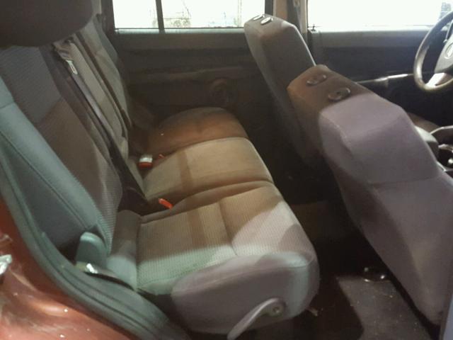 1J8HG48K08C172382 - 2008 JEEP COMMANDER ნარინჯისფერი ფოტო 6