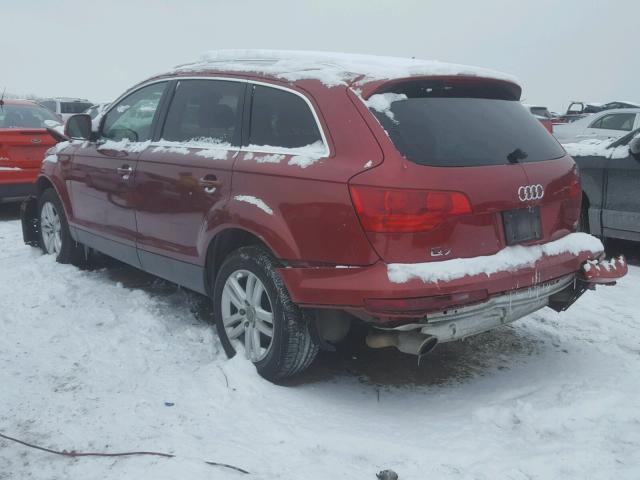 WA1AV74L87D011392 - 2007 AUDI Q7 4.2 QUA RED photo 3