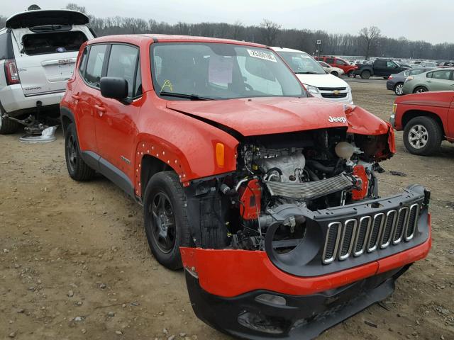 ZACCJAAT5GPC69253 - 2016 JEEP RENEGADE S Կարմիր լուսանկար 1