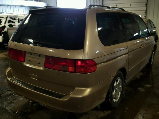 2HKRL18681H574119 - 2001 HONDA ODYSSEY EX GOLD photo 4