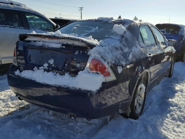 3FAFP07146R113582 - 2006 FORD FUSION SE BLUE photo 4