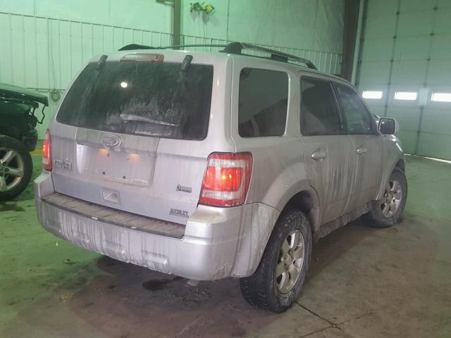 1FMCU9EG5BKA98635 - 2011 FORD ESCAPE LIM SILVER photo 4