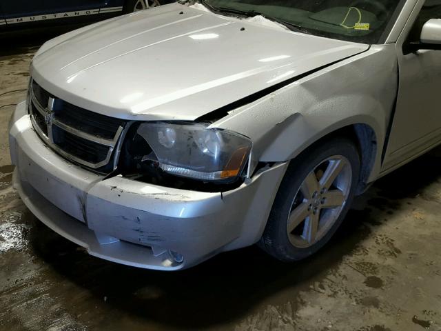 1B3LC76M08N227857 - 2008 DODGE AVENGER R/ SILVER photo 9