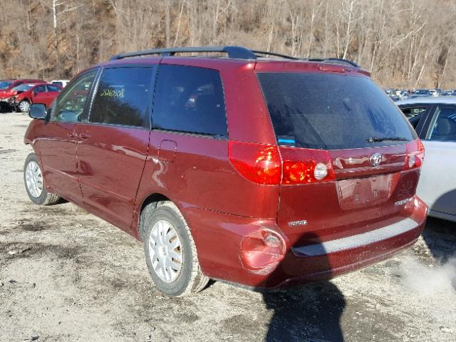 5TDZK23C17S051646 - 2007 TOYOTA SIENNA CE RED photo 3