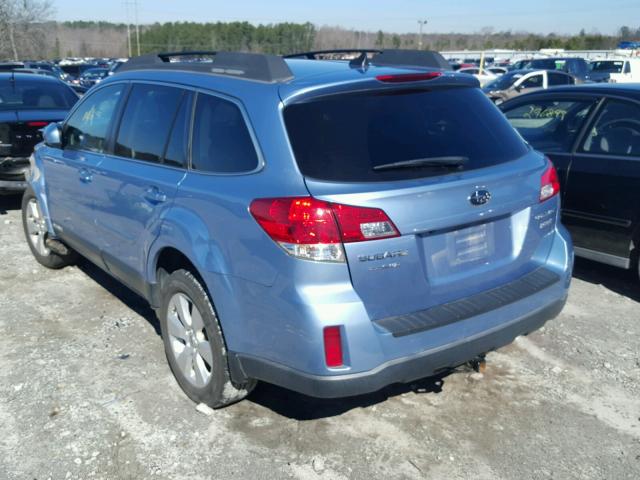 4S4BRBKC8C3223385 - 2012 SUBARU OUTBACK 2. BLUE photo 3