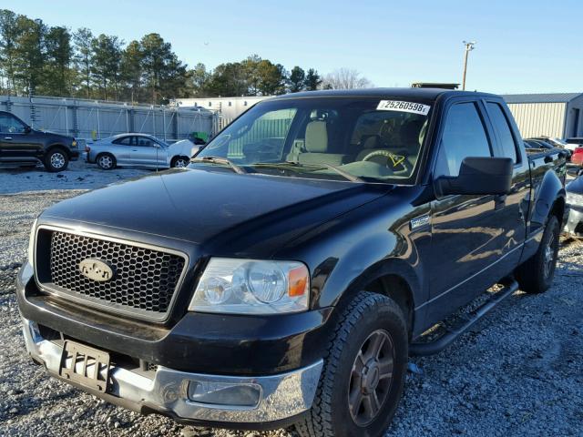 1FTRX02W05KC61760 - 2005 FORD F150 BLACK photo 2