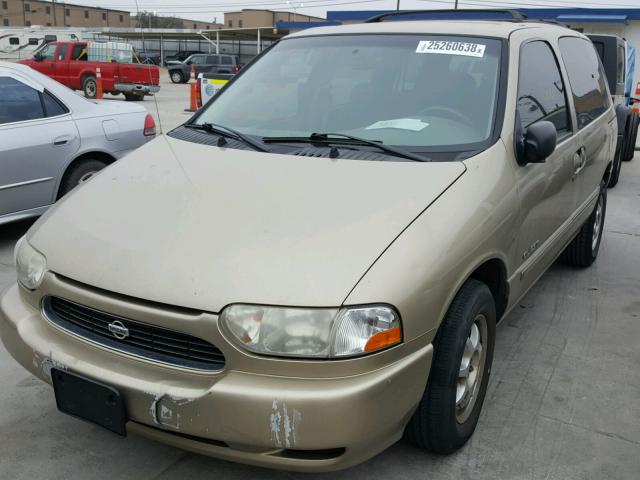 4N2XN11T9XD820432 - 1999 NISSAN QUEST SE GOLD photo 2