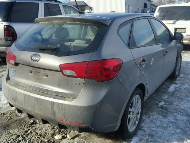 KNAFU5A29C5577643 - 2012 KIA FORTE EX SILVER photo 4