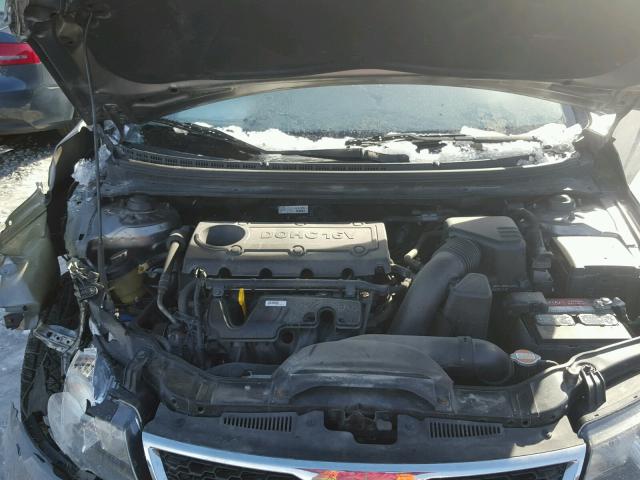 KNAFU5A29C5577643 - 2012 KIA FORTE EX SILVER photo 7