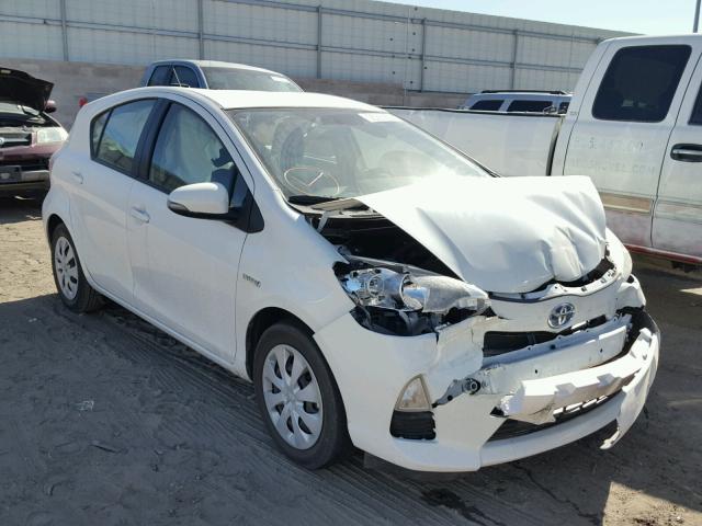 JTDKDTB33E1063066 - 2014 TOYOTA PRIUS C WHITE photo 1