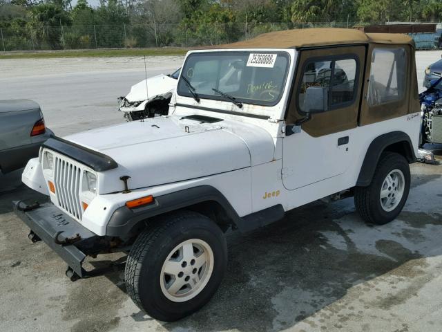 1J4FY19P8SP212464 - 1995 JEEP WRANGLER / WHITE photo 2