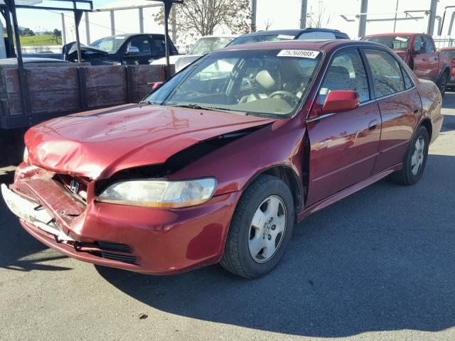 1HGCG16511A023477 - 2001 HONDA ACCORD EX RED photo 2