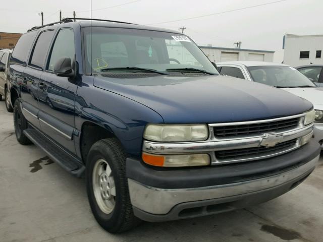 3GNEC16ZX2G302054 - 2002 CHEVROLET SUBURBAN C BLUE photo 1