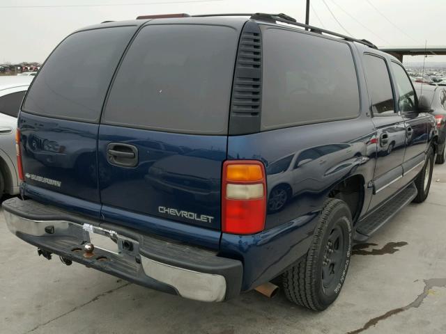 3GNEC16ZX2G302054 - 2002 CHEVROLET SUBURBAN C BLUE photo 4