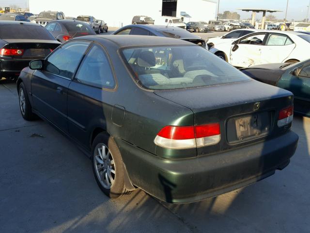 1HGEJ8148YL108493 - 2000 HONDA CIVIC EX მწვანე ფოტო 3