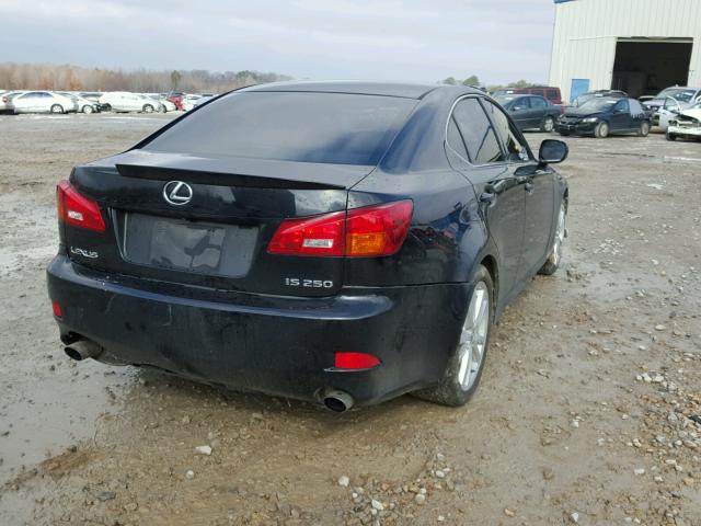 JTHBK262062008621 - 2006 LEXUS IS 250 BLACK photo 4