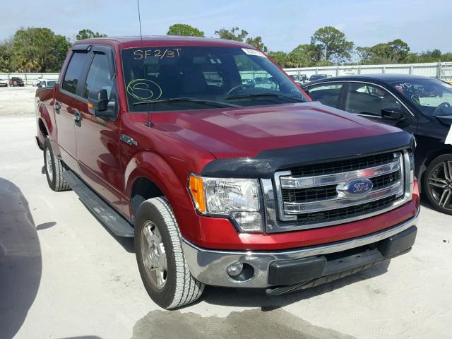 1FTEW1CM8DKE19006 - 2013 FORD F150 SUPER RED photo 1