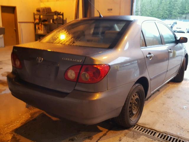 1NXBR32E47Z923587 - 2007 TOYOTA COROLLA CE GRAY photo 4