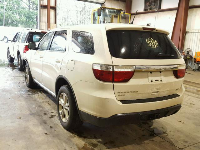 1C4RDJAG5CC213168 - 2012 DODGE DURANGO SX WHITE photo 3