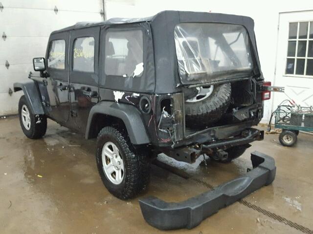 1J4GA39157L229060 - 2007 JEEP WRANGLER X BLACK photo 3